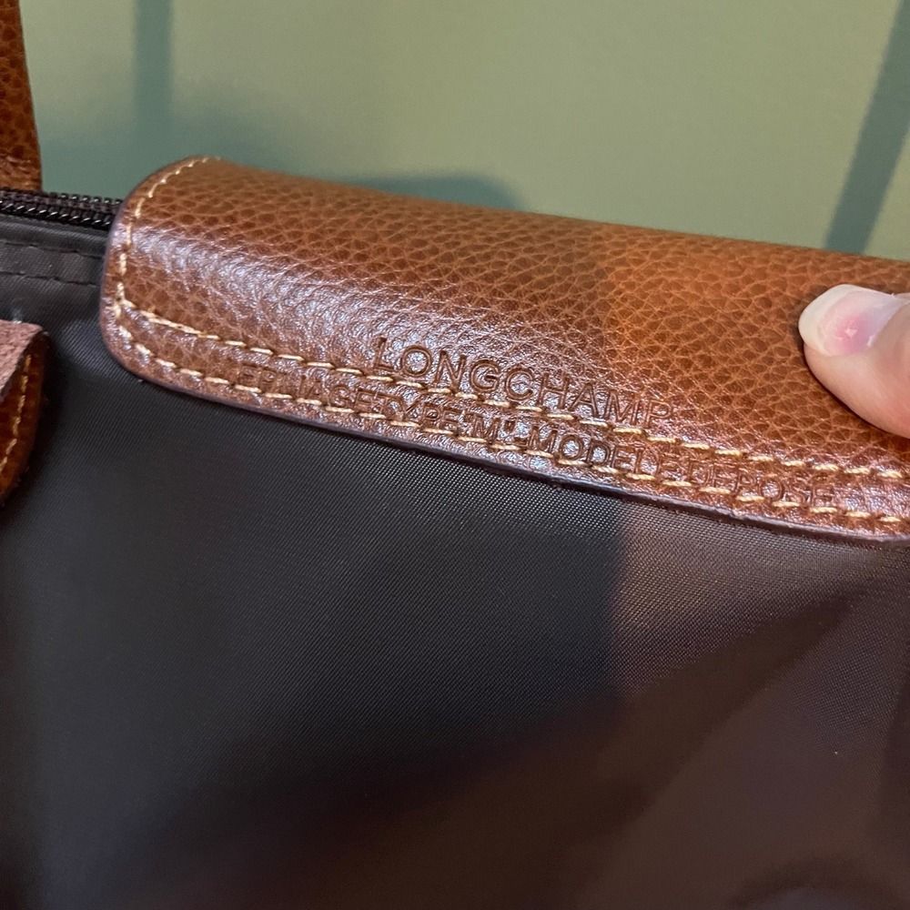 Longchamp Lepliage Brown and Tan Tote Bag (Large) - Picture 4 of 7